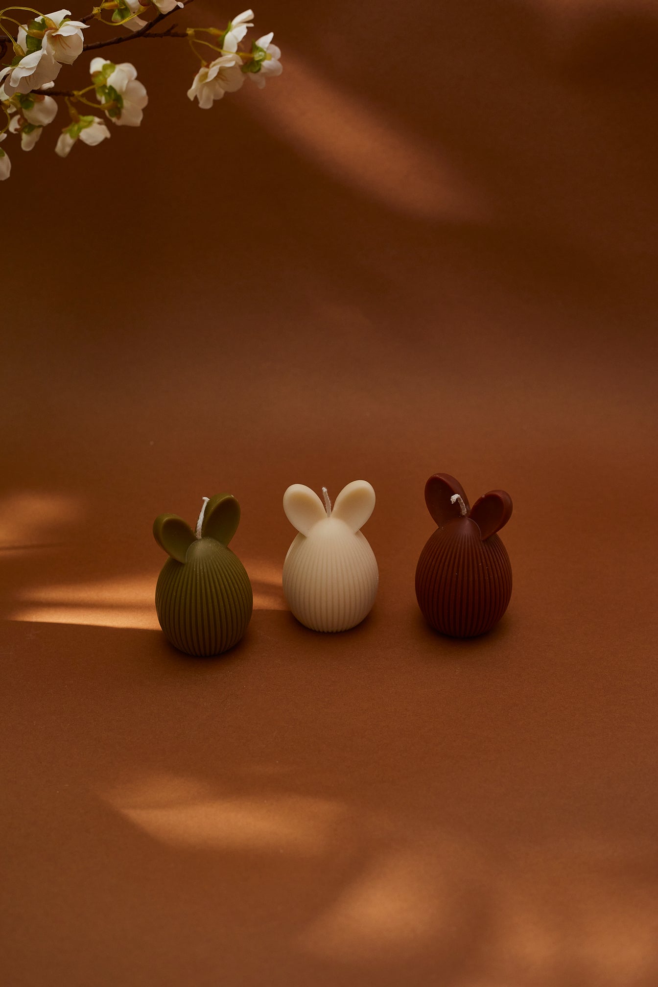 Trio Bunny Candles