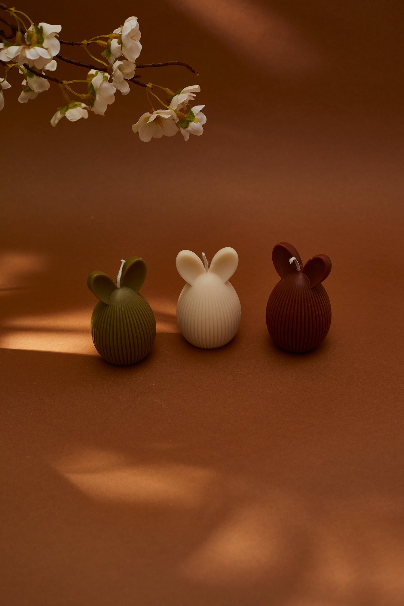 Trio Bunny Candles