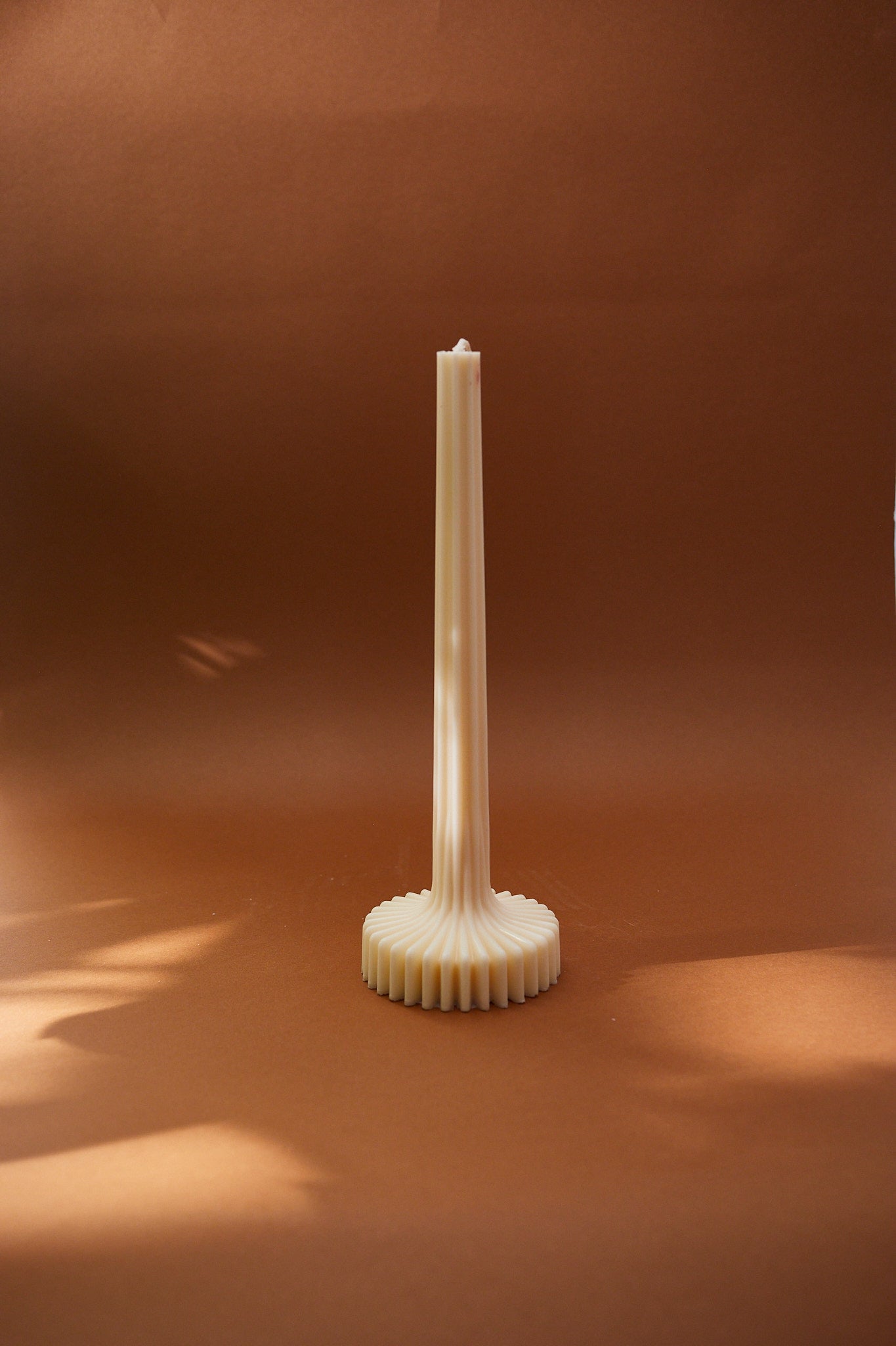 Bella Sculptural Pillar Set - Ribbed Decorative Candles - Soy & Coconut Wax Blend
