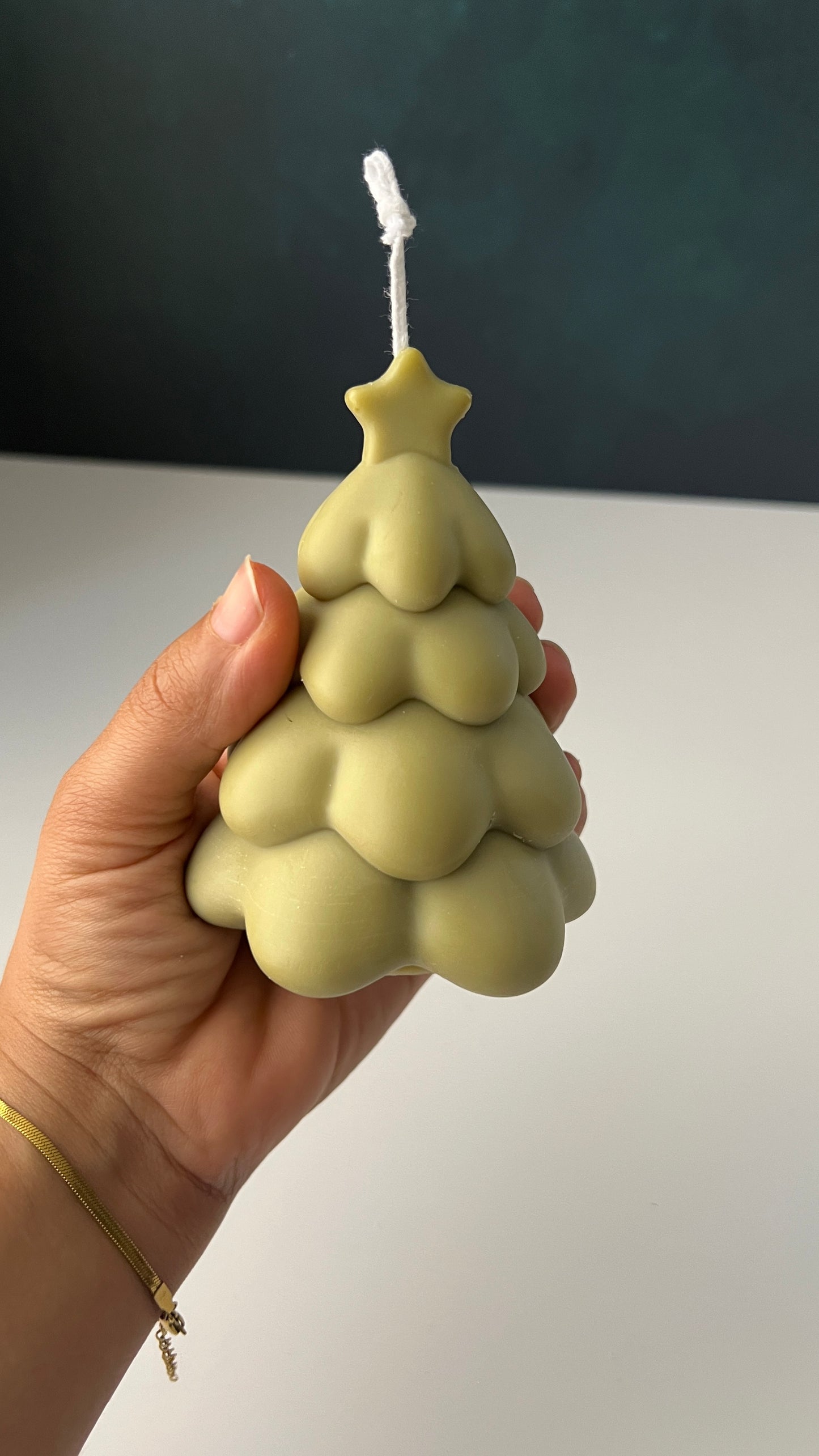 Christmas Tree Candle – Single or Set of Two Gift Box