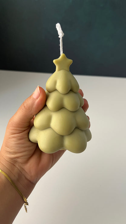 Christmas Tree Candle – Single or Set of Two Gift Box