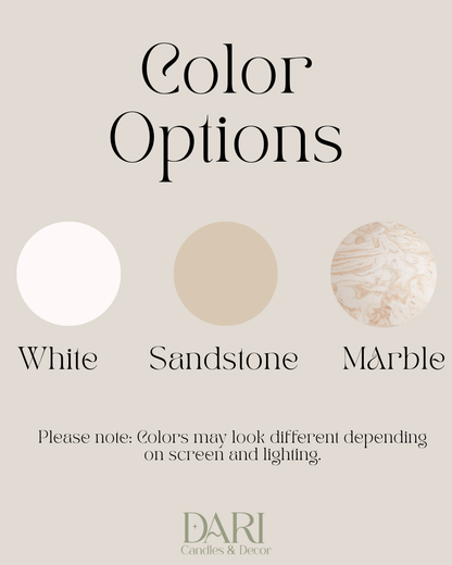 Round Jesmonite Ring Holder Tray | Minimalist Jewelry Organizer