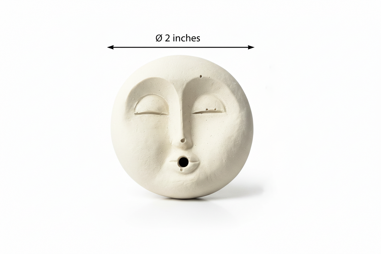 Mini Moon Face Incense Burner - Unique Modern Zen Decor