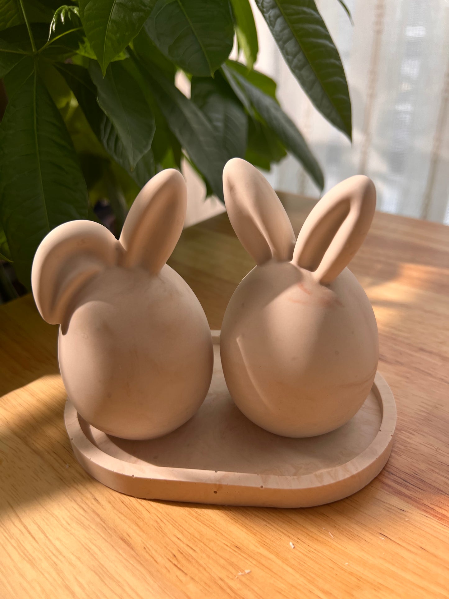 Jesmonite Bunny Buddies Set | Minimalist Easter JesmoniteDecor