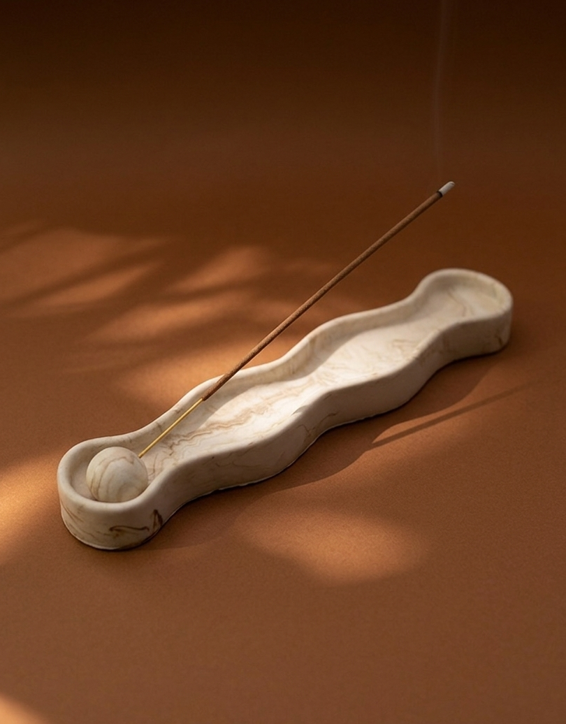 Solace Wavy Incense Holder