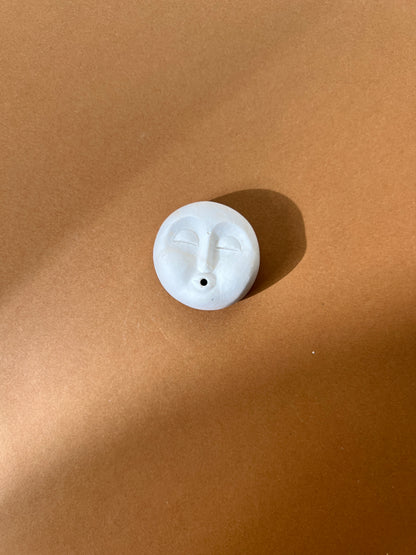Mini Moon Face Incense Burner - Unique Modern Zen Decor