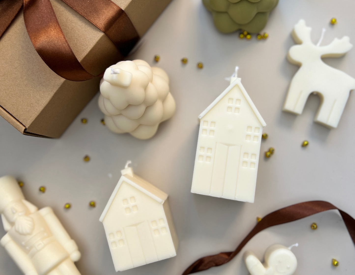 Christmas Tree Candle – Single or Set of Two Gift Box
