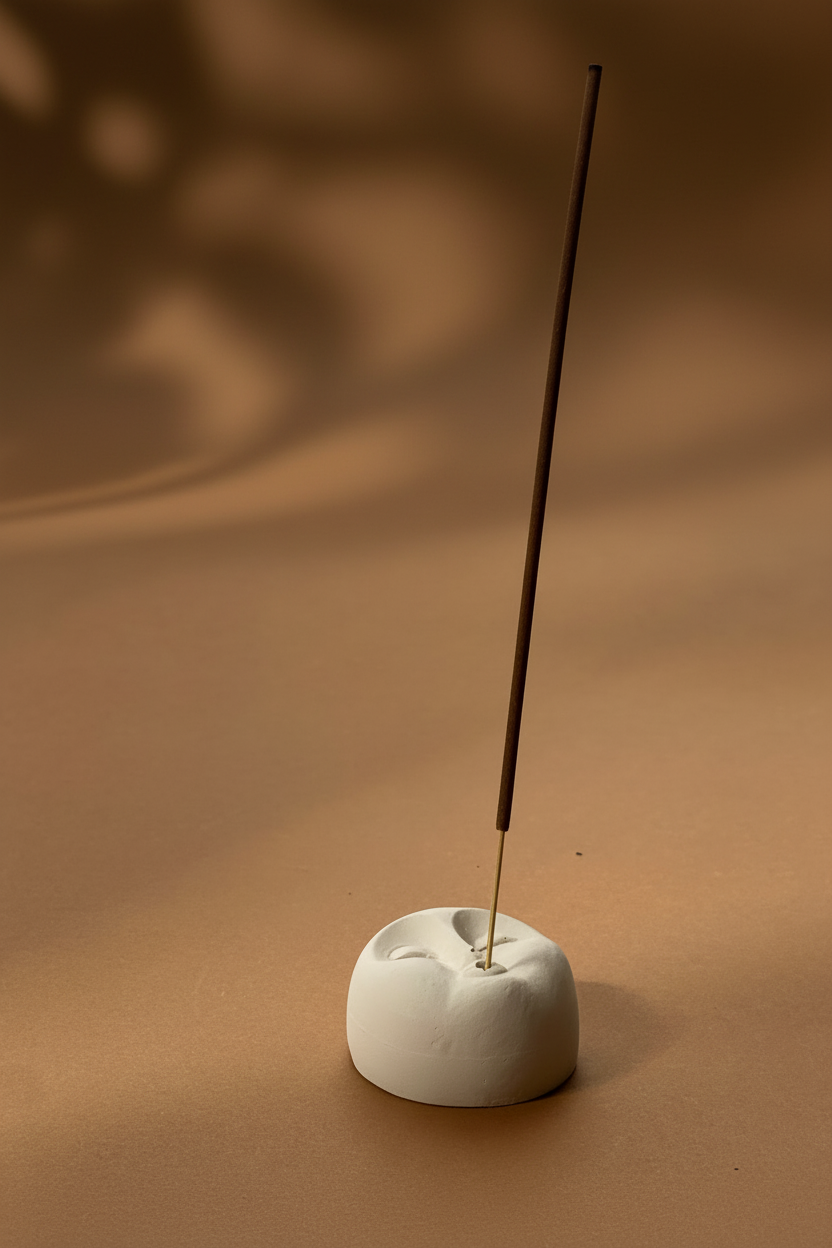 Mini Moon Face Incense Burner - Terracotta Swap