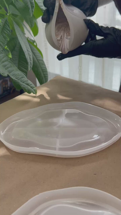 Irregular Cloud Tray_ Round Trinket & Vanity Dish