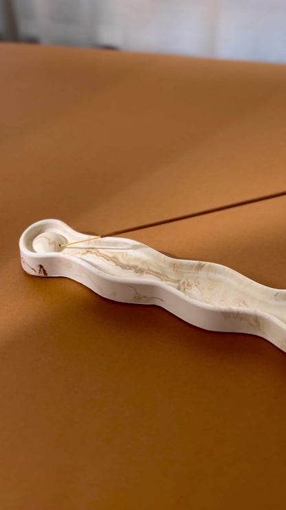 Solace Wavy Incense Holder