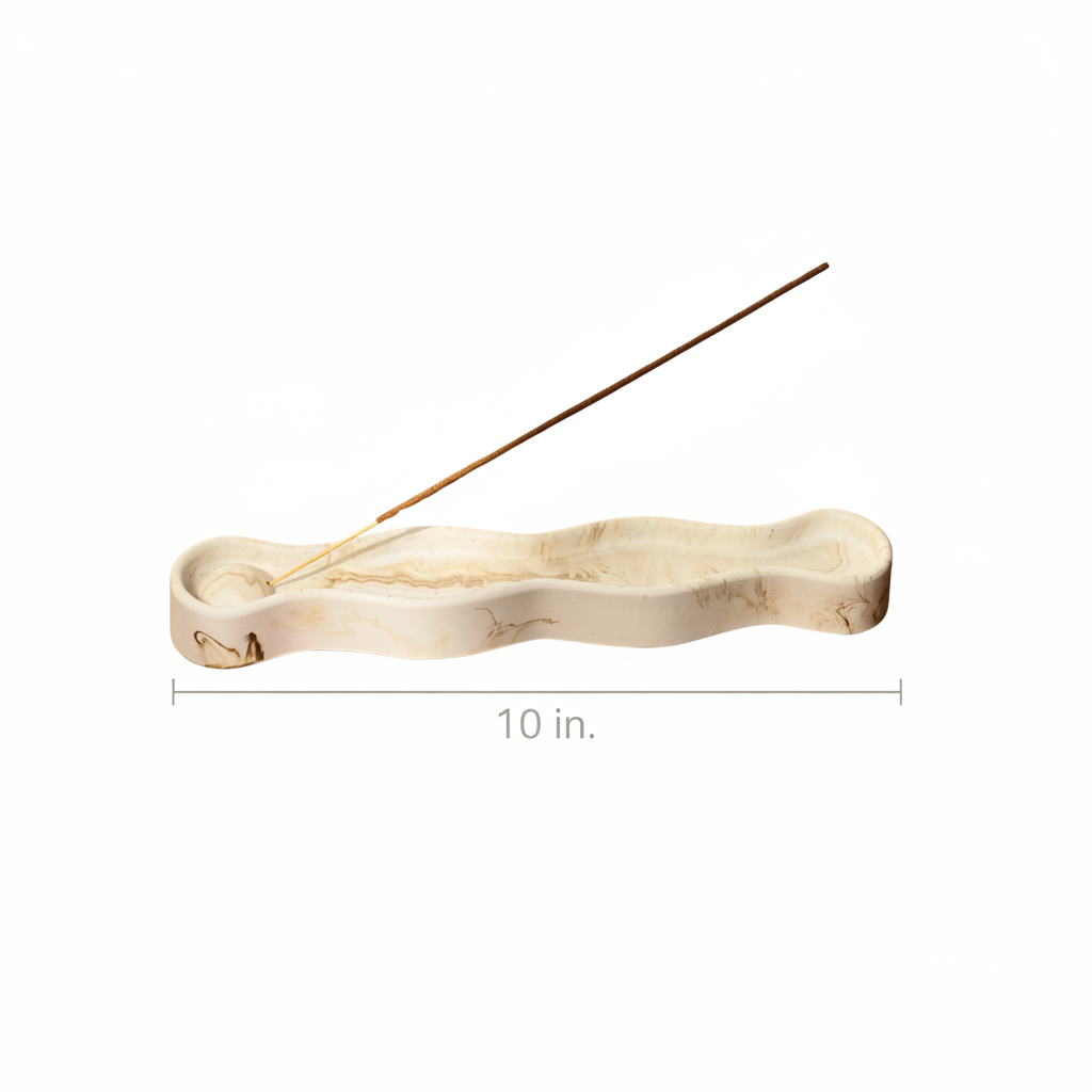 Solace Wavy Incense Holder - 10 in. Length